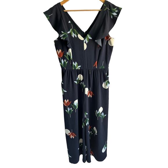 Ann Taylor Factory‎ Women’s Size 4 Mod Floral Jumpsuit Romper - Picture 1 of 8